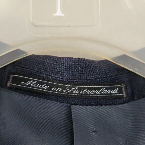 ERMENEGILDO ZEGNA | 100% Wool Blazer Navy Sz 52 - Picture 4 of 10